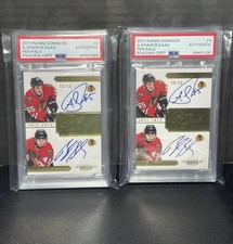 2011 Panini Dominion Andrew Shaw/ Brandon Saad Pen Pals PSA/DNA Cert (X2) Hawks picture