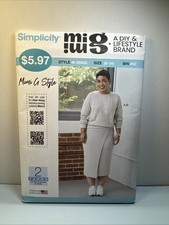 SIMPLICITY PATTERN W-S9450 TOP SKIRT  MISSES SIZES  6 8 10 12 14 UNCUT  FF picture