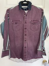 Wrangler Brushpopper Western Vintage Shirt 15.5-34 Medium picture