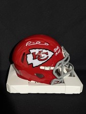 Patrick Mahomes Chiefs Signed, Inscribed 60’s Throwback Mini Helmet. BAS COA picture
