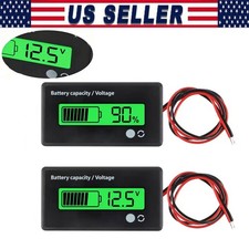 12V/24V/36/48V Battery Status Charge LCD Digital Indicator Monitor Meter Gauge picture