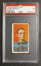 1909-11 T206 - Clark Griffith - HOF - Piedmont 350 - PSA 1 PR picture
