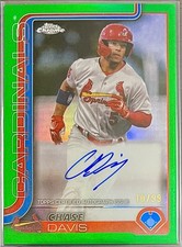 2025 Topps Pro Debut - Chrome Chase Davis #PDC-154 Green Refractor Auto /99 picture