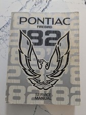 Original 1982 Pontiac Firebird Shop Service Manual Electrical Wiring Engine picture