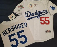 1624 Los Angeles Dodgers OREL HERSHISER 1988 World Series Baseball Jersey New picture