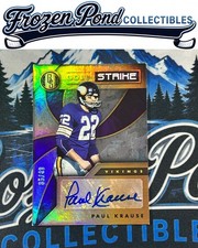 2019 Panini Gold Standard Paul Krause Gold Strike Platinum AU #GS-PK /49 Vikings picture