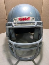 Riddell Victor Football Youth Helmet Gray w/ Gray Facemask Size Small picture