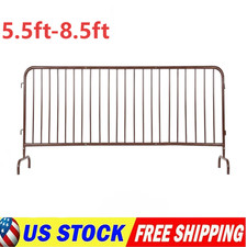 5.5/6.5/7.5ft/8.5ft Interlocking Steel Barricade Heavy Duty Metal Barricade picture