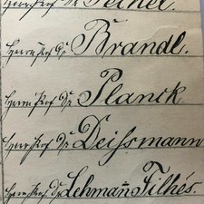 ORIGINAL MAX PLANCK QUANTUM PHYSICS TABLE ORDER RECTOR BERLIN 1912 MAX LENZ picture