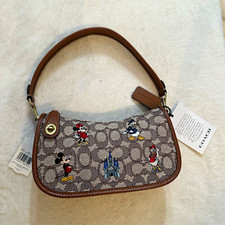 Coach Disney Signature Jacquard Small Hobo Shoulder Bag Walt Disney World picture