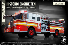 Brickmania Historic Engine Ten 9/11 Commemorative Fire Truck BKM546 picture