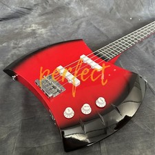 Marceline Double Edged Axe Electric Bass Guitar 4 String Red Solid  picture