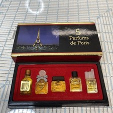 Vtg Mini 5 Parfums De Paris Antilope Gres Cialenga Cardin Carven 13 ML picture