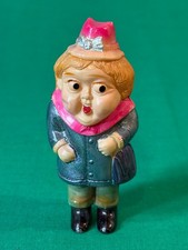 c. 1930's Japan Celluloid Pudgy Face Lady Doll Toy Figure with Lead Feet picture