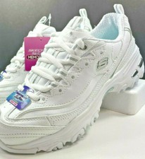 Skechers / D'Lites / FRESH START / WHITE SILVER /Air Cooled Memory Foam Reg $80 picture