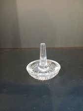 Vintage Waterford Crystal Vanity Ring Holder/Jewelry Dish Signed Gothic Script picture
