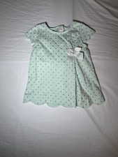 Mint Green Dress with Gold Polka Dots Toddler Girls Size 2T picture