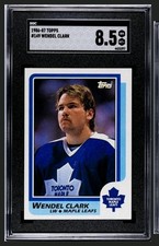 1986-87 Topps Wendel Clark #149 RC - SGC 8.5 - Fresh Grades picture