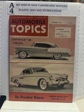 Vintage Automobile Topics Magazine October 1954 picture