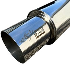 [Free Ship] HKS HI-POWER EXHAUST MUFFLER (OEM) Inlet 2.5'' Outlet 4'' Chrome picture
