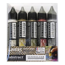 Sennelier Abstract Liner Set of 5, Metallic, Small picture