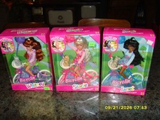 Vintage Barbie 1996 Mattel Bicyclin' Whitney 16736; Janet 16735; Stacy 16737 picture