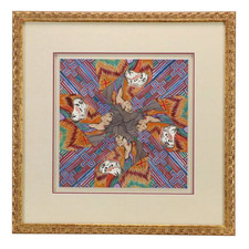 Amado Pena Jr Original Watercolor Painting -2004, signed- Native American Art picture
