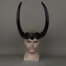 Loki 2 Crown Horns Cosplay Superhero Headgear Helmet Costume Props Headwear PVC picture