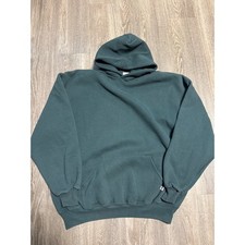 Vintage Russell Athletic Hoodie XXL Hunter Green Made in USA Blank Sweatshirt picture