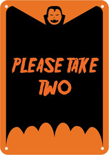 Reflective Aluminum Halloween Sign 