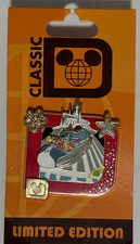 WDW 2011 Disney Classic 'D' Collection Space Mountain Stitch Pin LE 1000 Slider picture