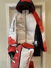 2022 Beijing Olympics Down Winter Coat & Bag Men’s U.S. 3XL LIMITED EDITION RARE picture