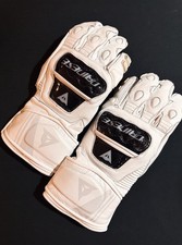 Dainese Druid 4 Leather Gloves - White CE Armor Racing Motorcycle - OEM picture
