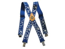 Faithfull Heavy-Duty Braces 50mm Wide - Blue FAIBRACESTM picture
