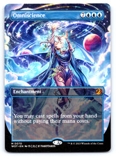 Omniscience Anime Borderless  - Wilds of Eldraine: Enchanting Tales MTG picture