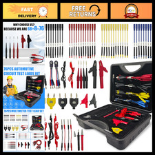 76 PCS Automotive Test Lead Kit - Multimeter Leads, Back Probes, Alligator Clips picture