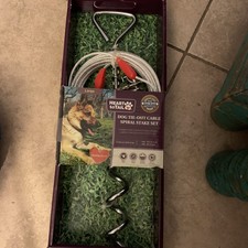 Heart To Tail Dog Cable Tie Out Kit Dog Run picture