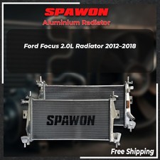 SPAWON 2ROW Aluminum Radiator Fit Ford Focus Titanium S SE 2.0L L4 MT 2012-2018 picture