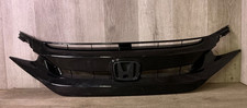 2016-17-18- 2019 Honda Civic Front Upper Grille BLACK  OEM 71120-TGG-A5XX-M1 picture