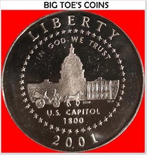 2001-P Proof US Capitol Visitor Center Commemorative Half Dollar Beautiful Coin picture