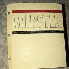 Webster’s New Twentieth Century Dictionary Unabridged 2nd Ed 1969 HC Illus picture