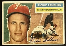 1956 Topps - Richie Ashburn #120 Gray Back G/VG picture