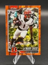 2026 Topps Flagship Football #43 Ja’Marr Chase Orange Diamanté/25 Color Match picture