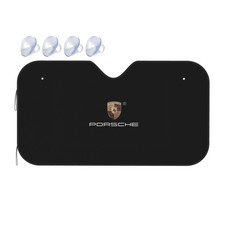 PORSCHE Car Size S Windshield Front Window Sun Shade Cover Visor UV Black picture