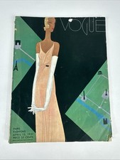 Vogue Magazine April 15, 1931 Rare Cover & Corner Damage (No Missing Pages) picture