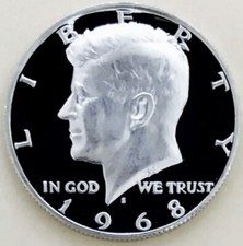 ⭐️1968 S SILVER PROOF KENNEDY HALF CAM⭐️SILVER PROOF KING RARITY MEGA GEM⭐️ picture