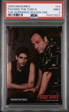 2005 INKWORKS THE SOPRANOS SEASON ONE #24 TONY SOPRANO PASSING THE TORCH PSA 9 picture