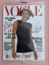 Vtg 90's Brand New Sealed VOGUE Magazine February 1998 Stella Tennant Fashion picture