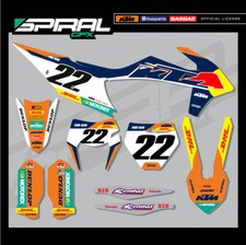 Custom MX Graphics Kit Factory Team KTM XC EXC F 125 250 350 450 2022 ALL YEARS picture