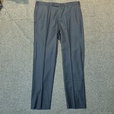 Incotex Dress Pants 36x32 Super 150's Wool Flat Front Classic Fit Gray picture